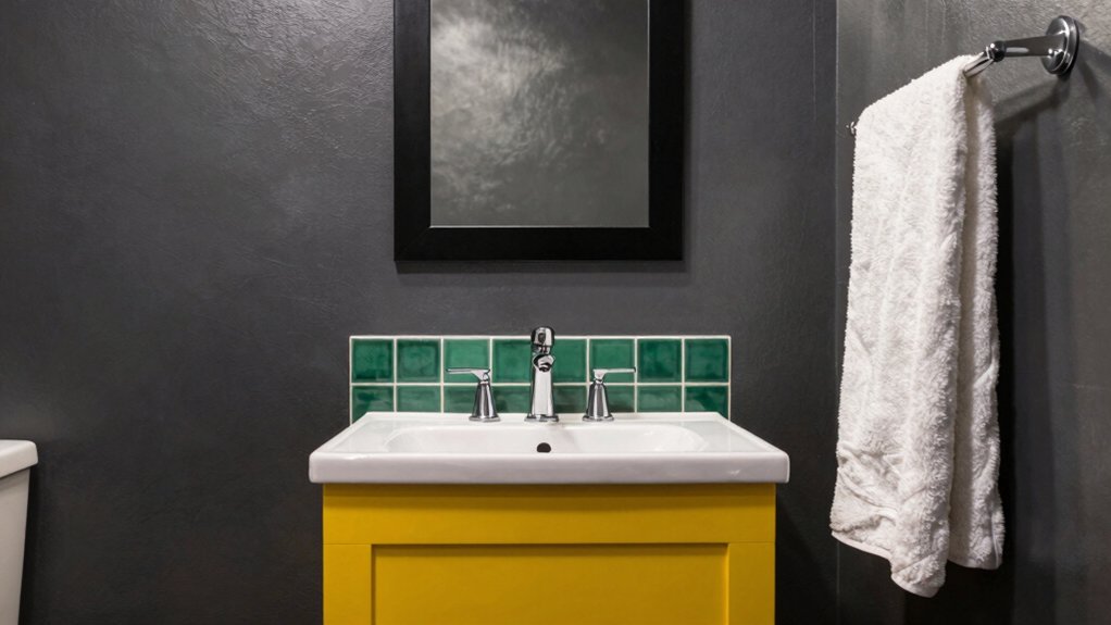 bold color accents enhance ambiance