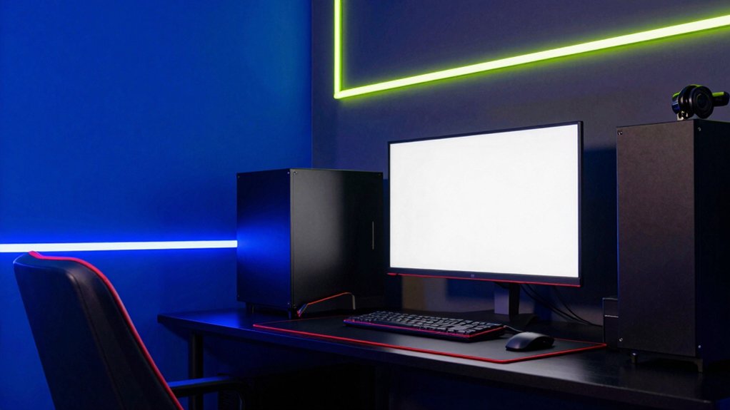 bold contrast enhances gaming environments