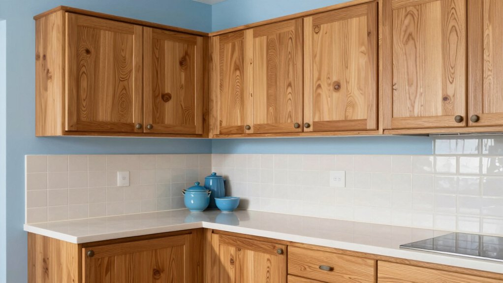 calming light blue accents