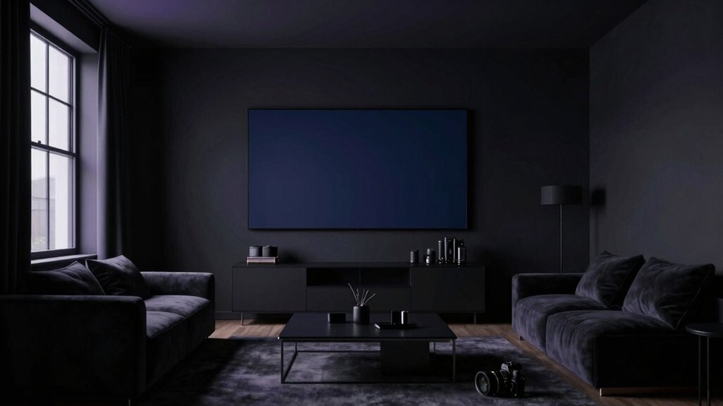 cinematic dark room hues