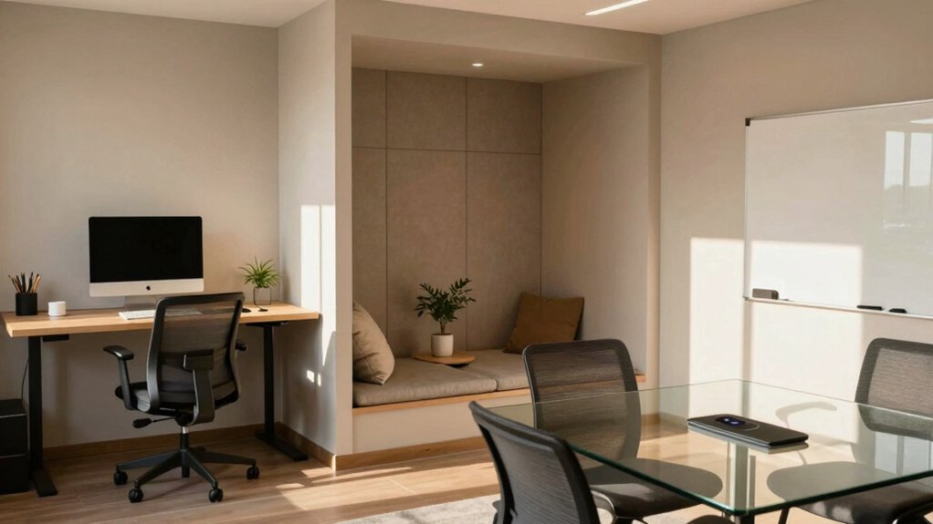 designated work and break areas