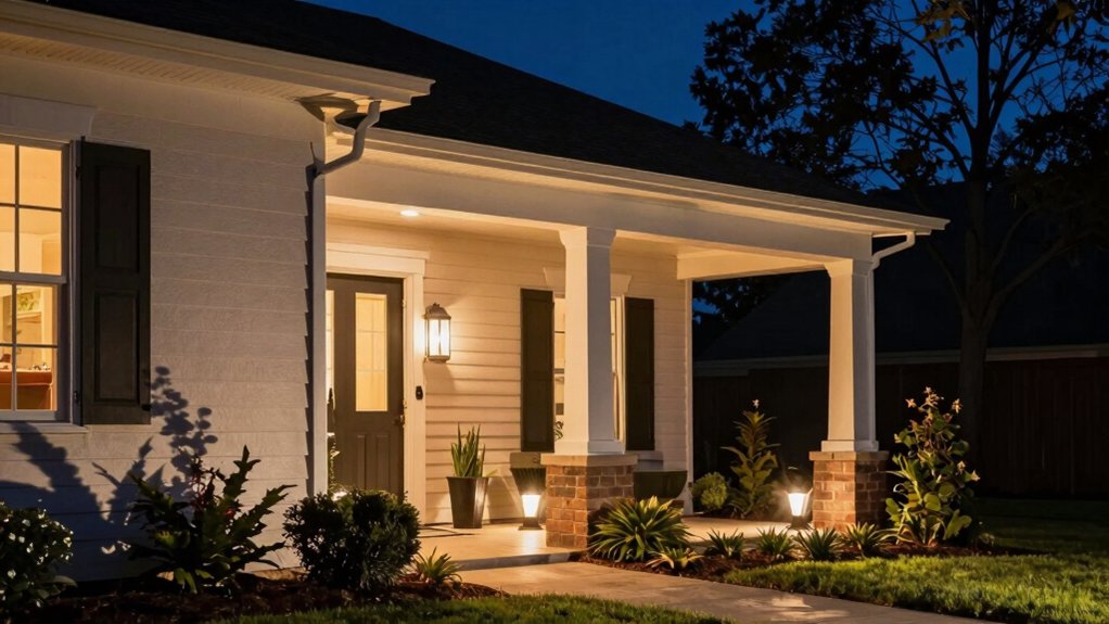 layered exterior lighting design