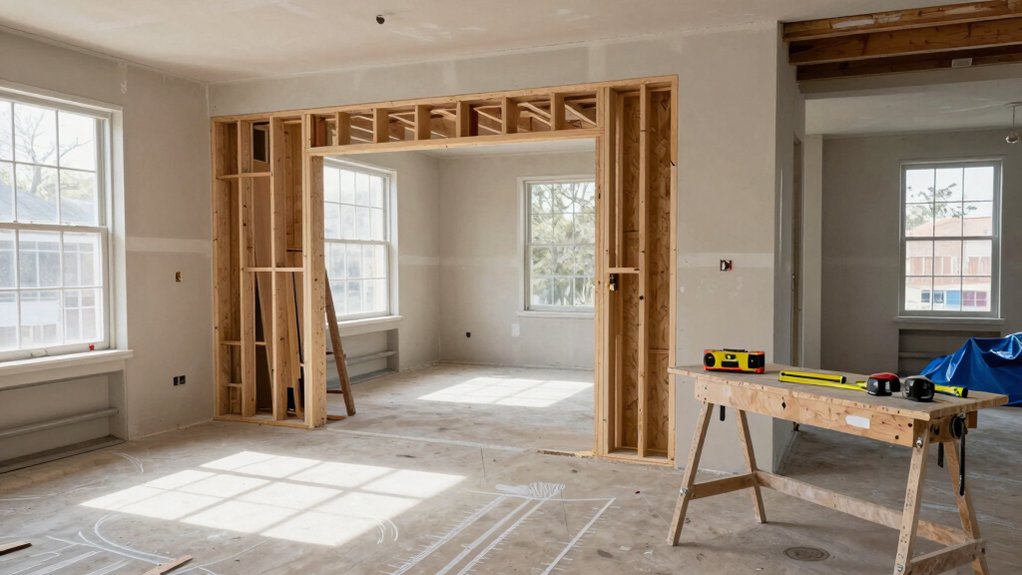 living room knock through planning