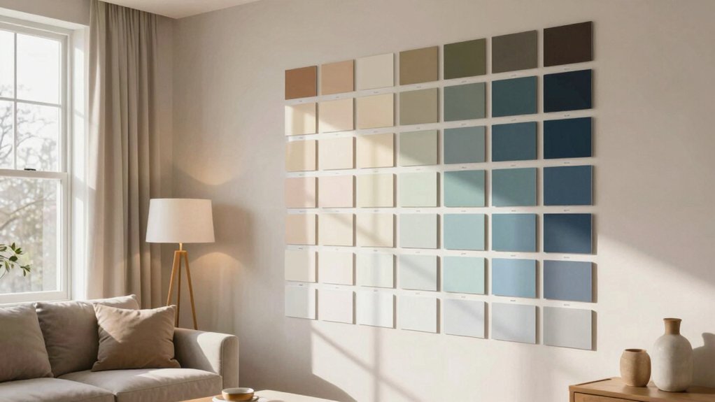 north room paint testing