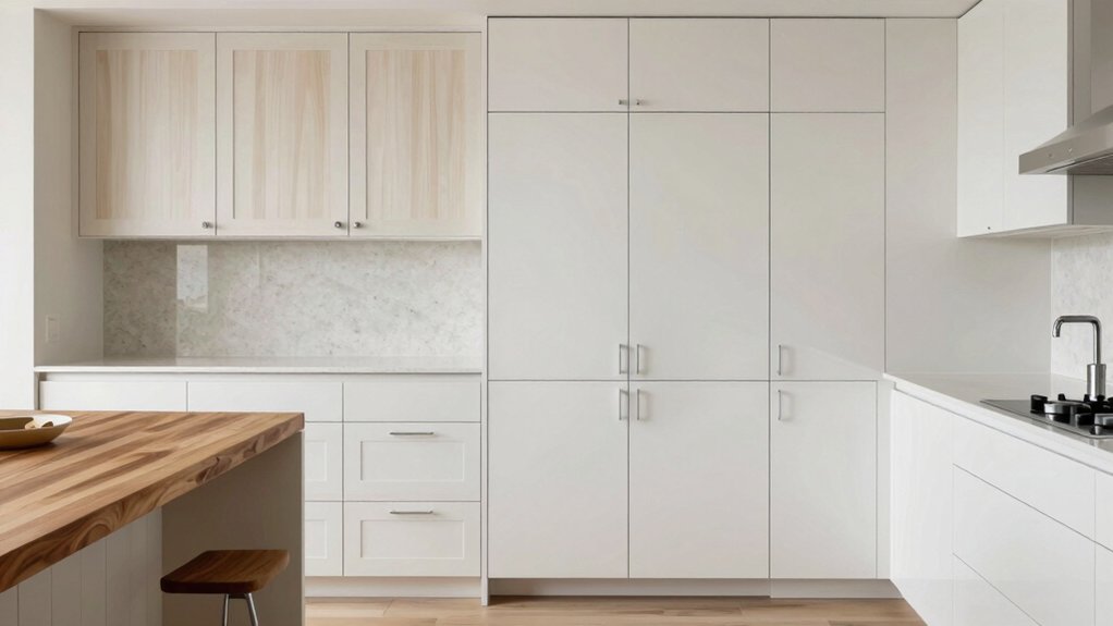 traditional versus seamless cabinetry
