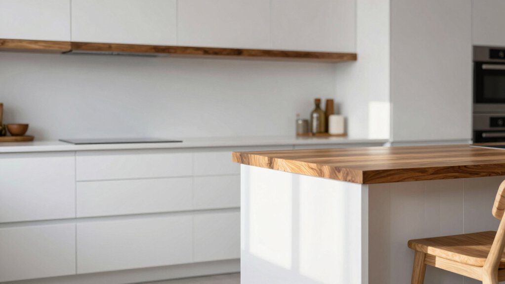 warm natural wood accents