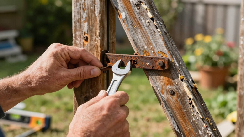 adjusting gate hinges properly