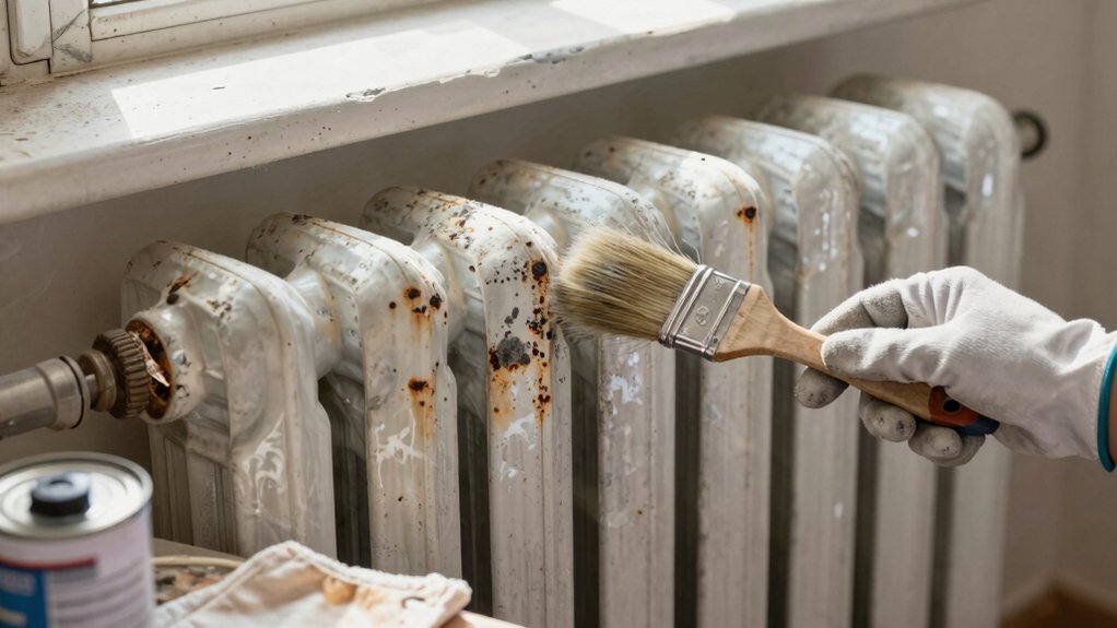 check radiator paint safety