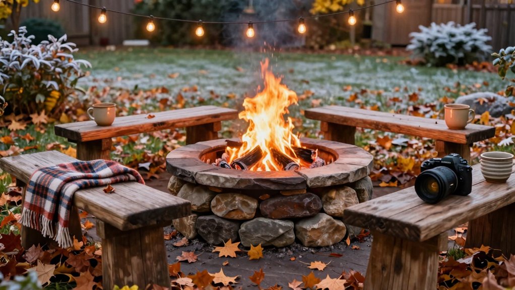 diy cozy backyard fire pit