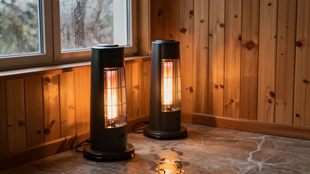 infrared heating reduces dampness