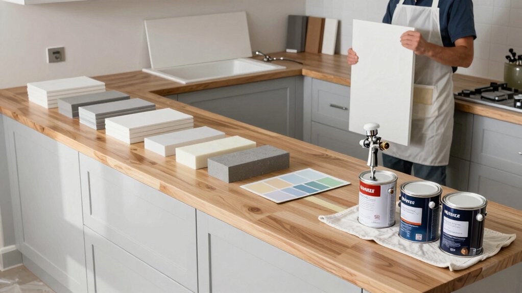 kitchen cabinet painting process