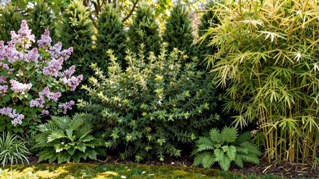 privacy enhancing landscaping plants