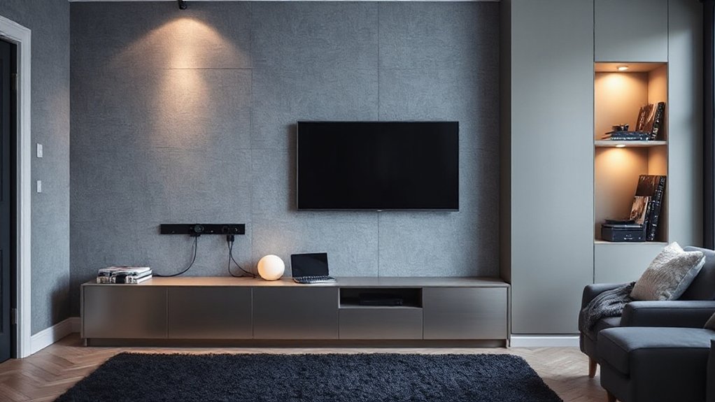 hidden organized tech storage
