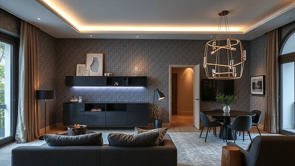 layered adjustable lighting design