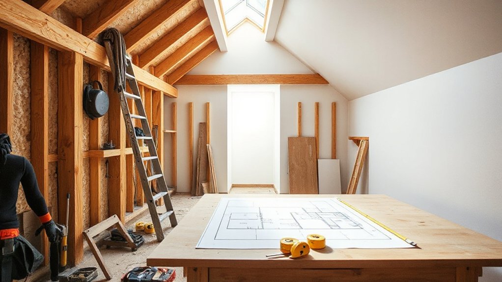 terraced property loft planning