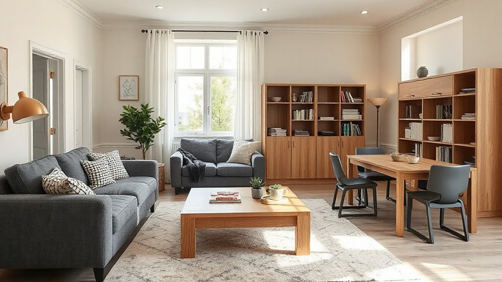 adaptable multi use family furniture