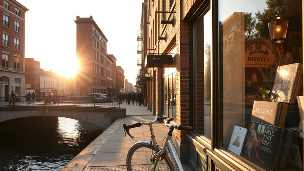 commuter town with readers