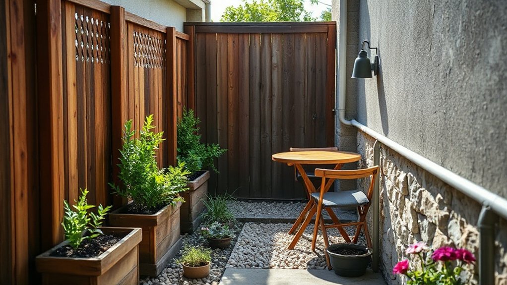 compact garden outdoor seating