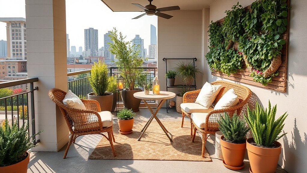 compact multiuse balcony furniture