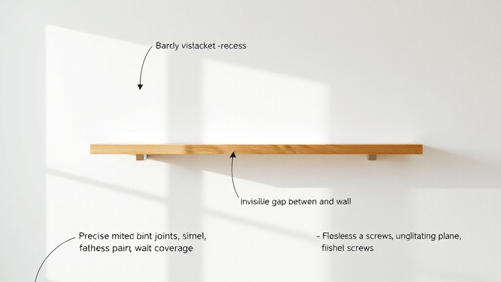 concealed hardware for seamless finish