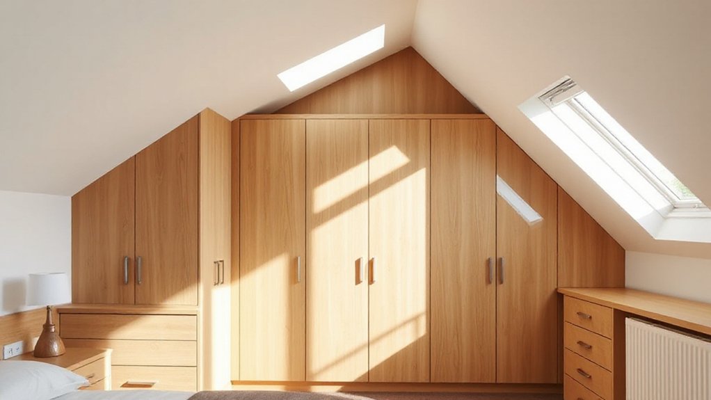 custom sloped ceiling storage