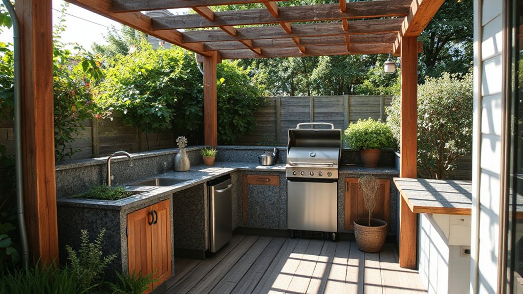 efficient accessible outdoor kitchen