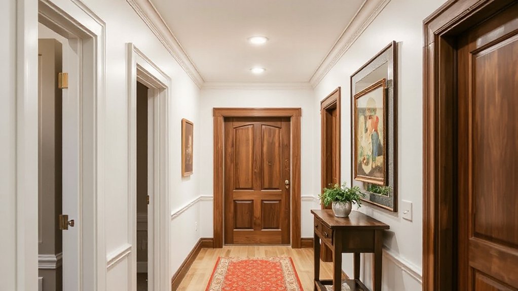 elegant doorway and trim accents