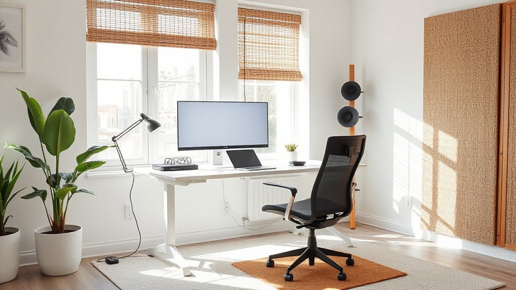 functional comfortable organized workspace