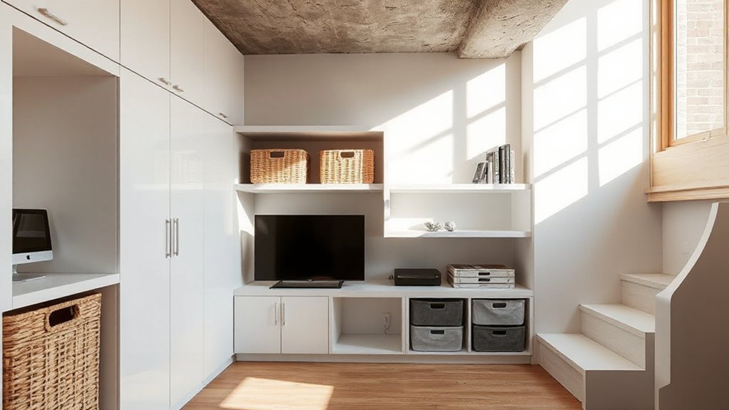 integrated labeled cable storage