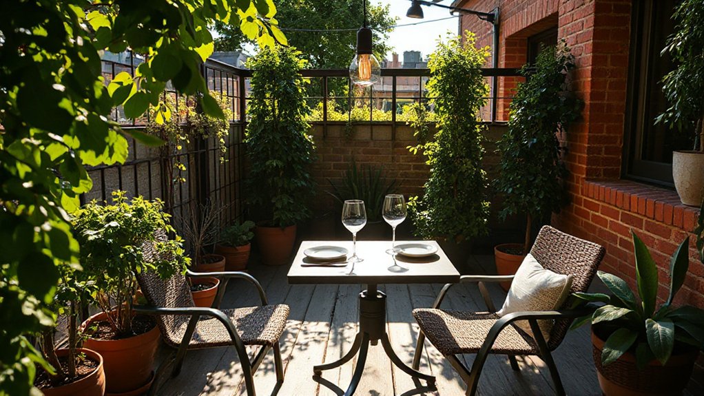 intimate adaptable outdoor dining
