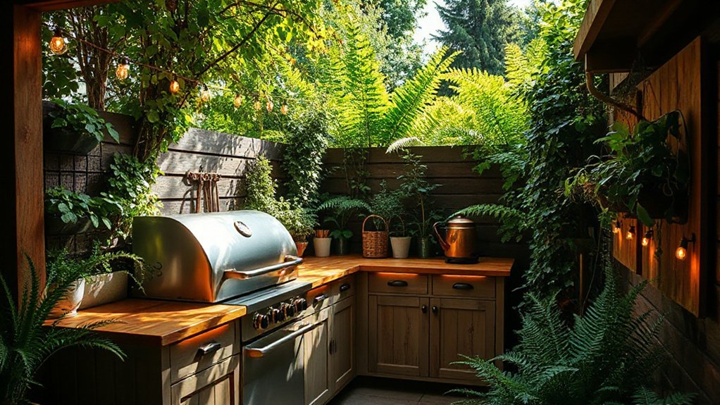 layered functional outdoor lighting