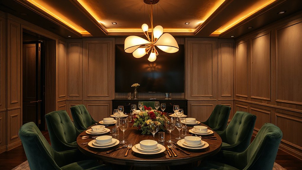 layered lighting enhances ambiance