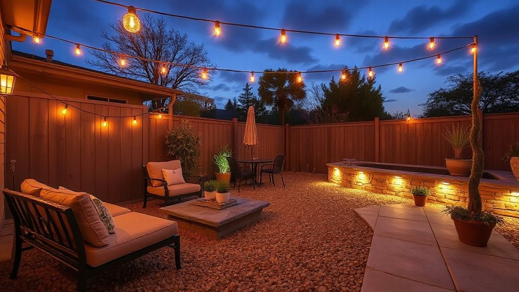 layered outdoor lighting plan