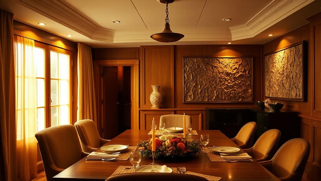 layered warm lighting ambiance