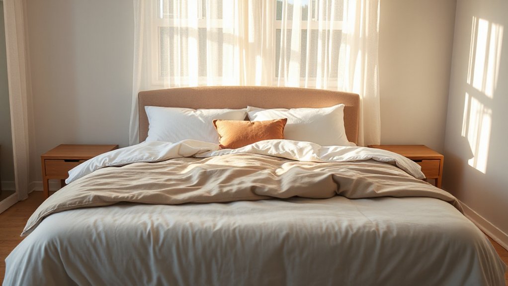 lighting influences bedding appearance