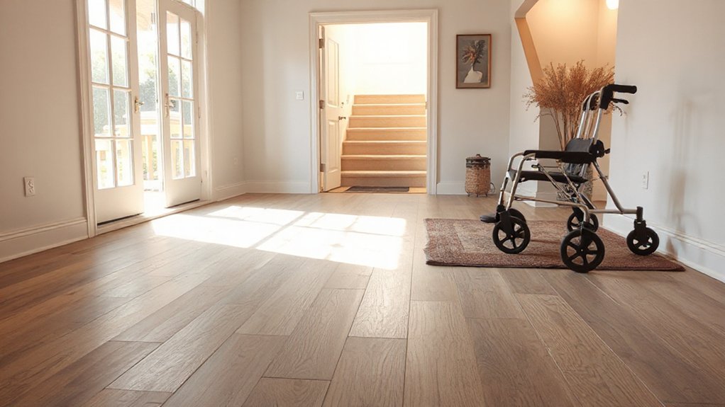 low threshold slip resistant flooring