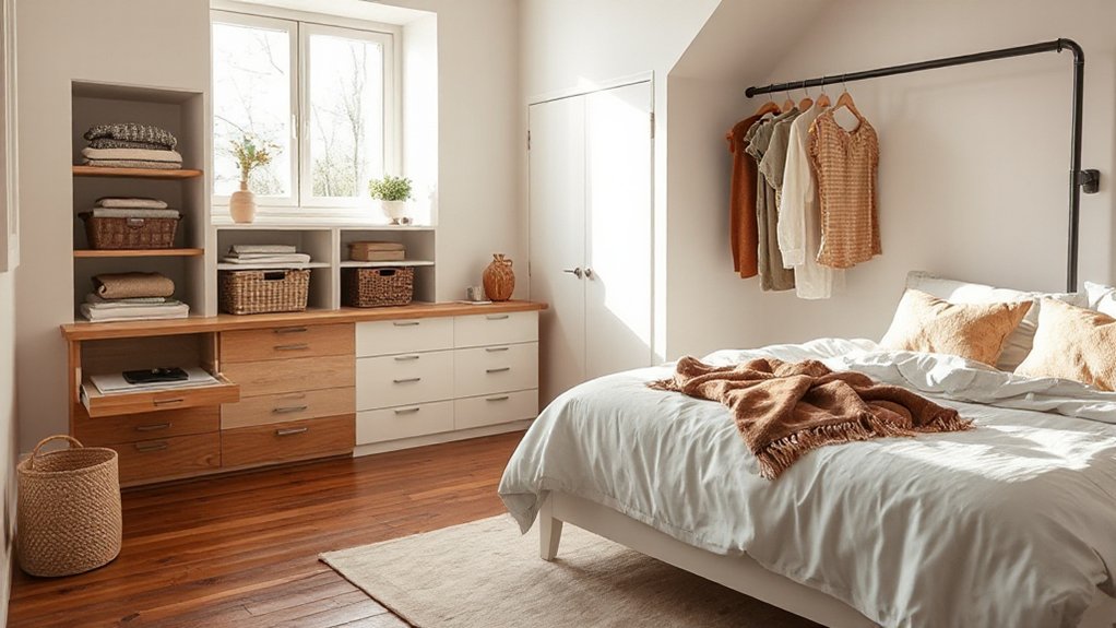 maximize bedroom storage space