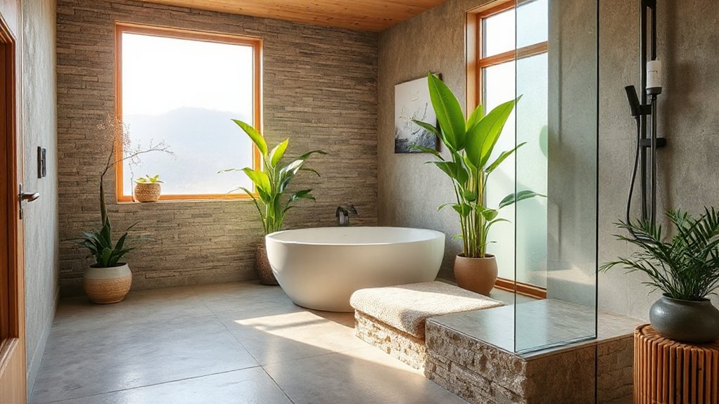 natural durable bathroom materials