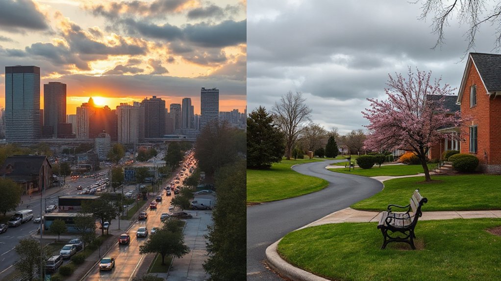 neighborhoods with green spaces