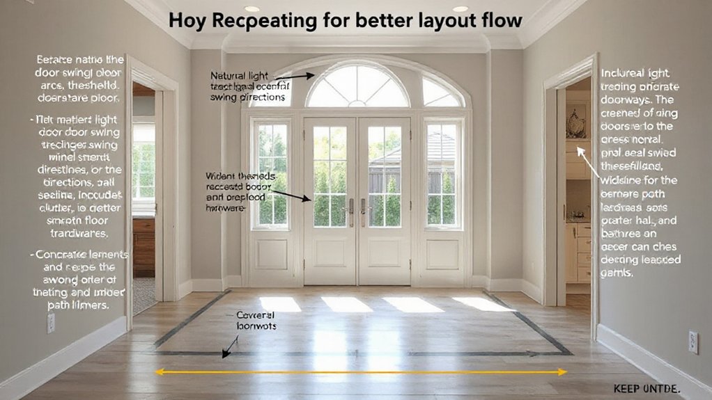 optimize door clearance and thresholds