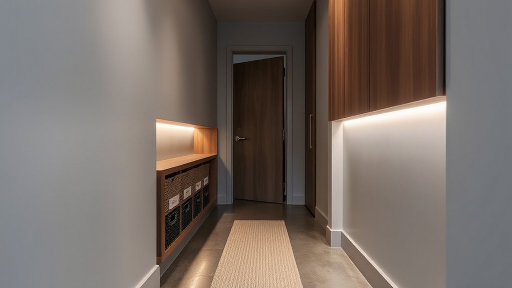 optimize hallway storage solutions