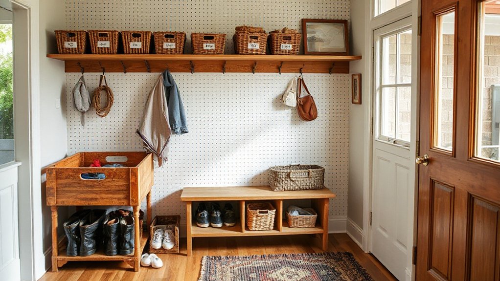 organized functional entryway design