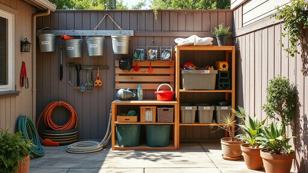 organized outdoor zones efficiently