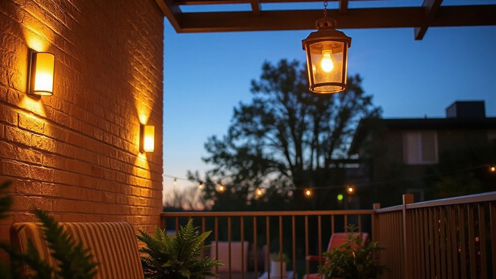 outdoor balcony lighting options