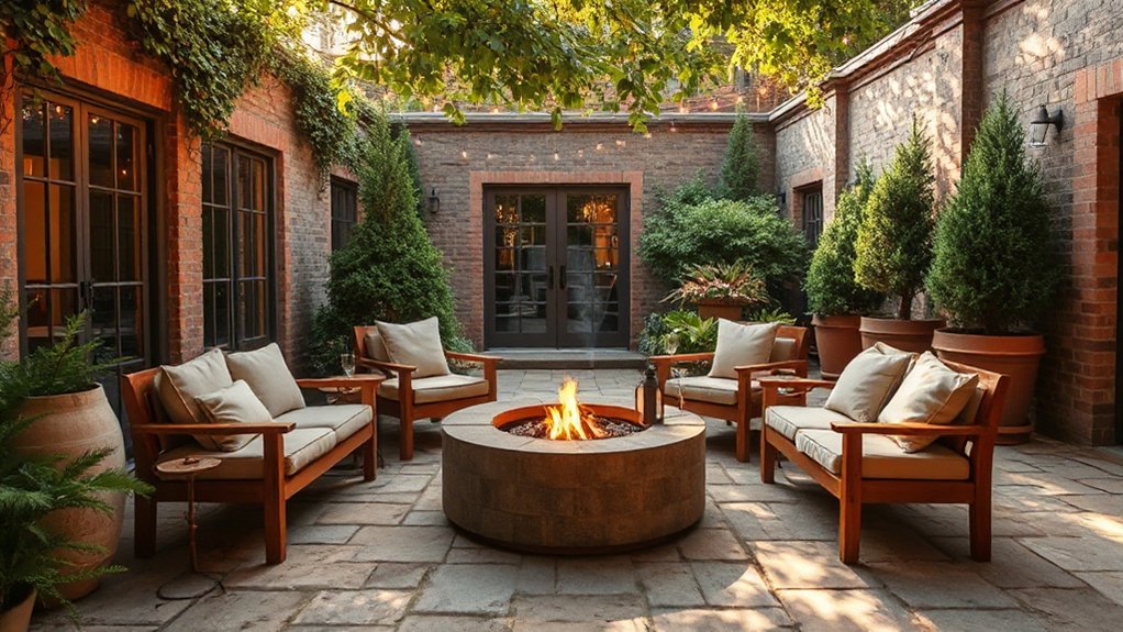 outdoor warmth and ambiance