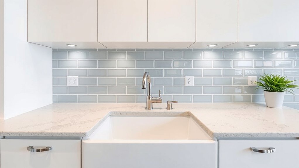 plumbing backsplash sealing
