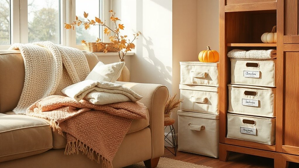 seasonal storage for tidiness