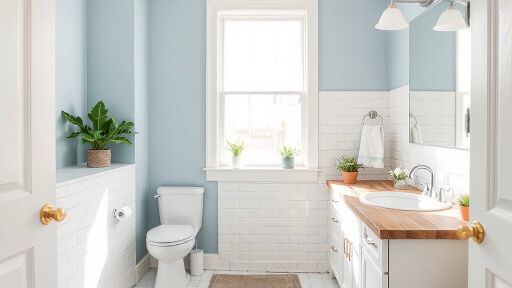 set budget friendly bathroom goals