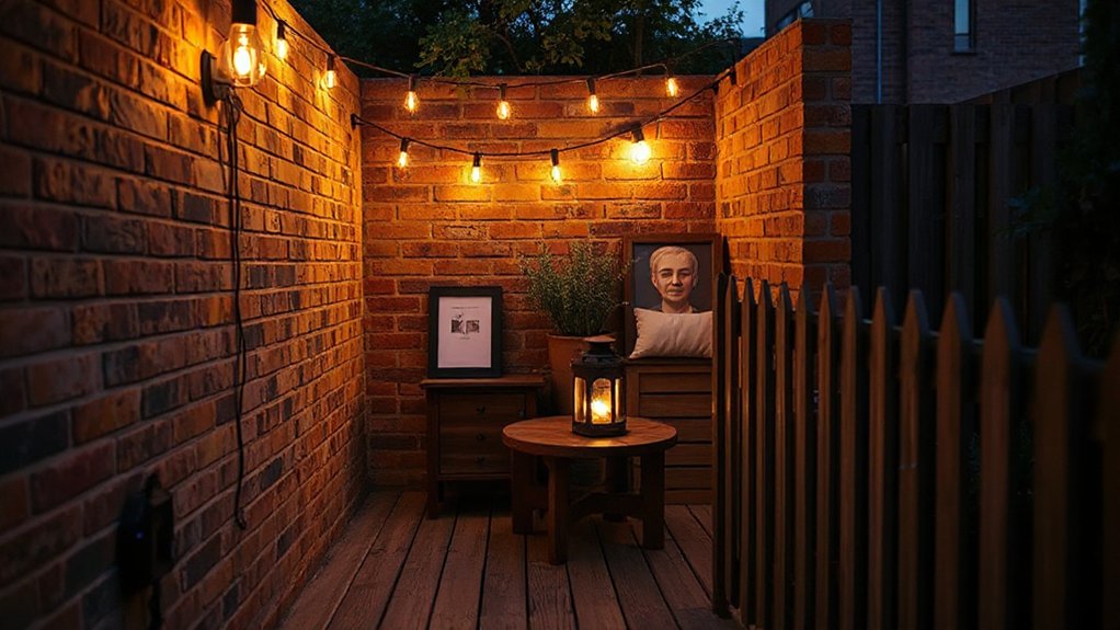 small space outdoor lighting