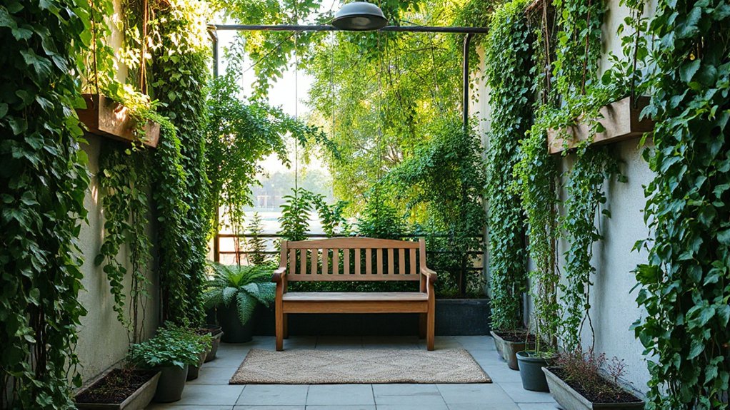 space efficient balanced greenery design